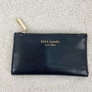 Kate spade black small bifold wallet
